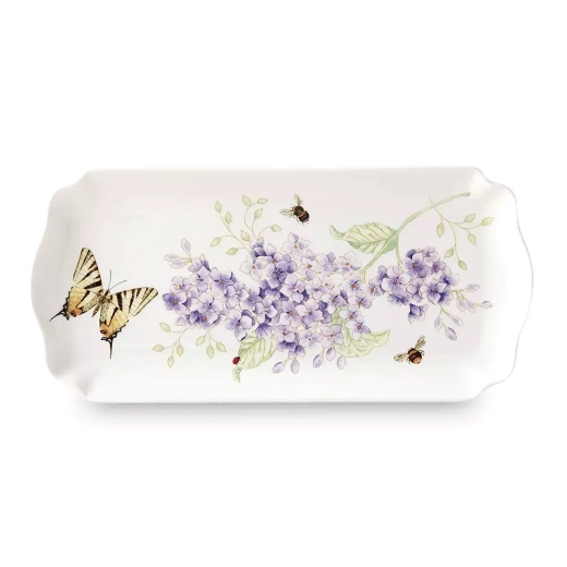 Блюдо для подачи сервировочное 25 см, LEN885304, Бабочки на лугу, Lenox