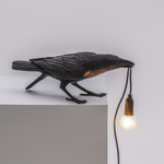 Настольная лампа Bird Playing Black, Bird Lamp, Seletti
