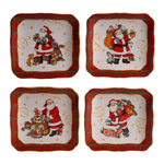 Тарелка десертная Зайчик 15х15 см Certified Int. Винтажный Санта