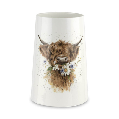 Фарфоровая ваза "Забавная фауна. Коровка", 20 см, Великобритания, Wrendale Designs, Royal Worcester