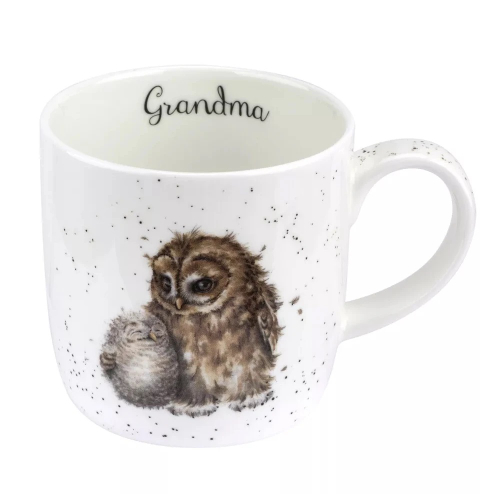 Кружка "Забавная фауна. Сова и совёнок", Wrendale Designs, Royal Worcester
