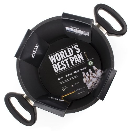 Алюминиевая кастрюля с антипригарным покрытием AMT924, 24 см, 5 л, черный, Frying Pans, АМТ