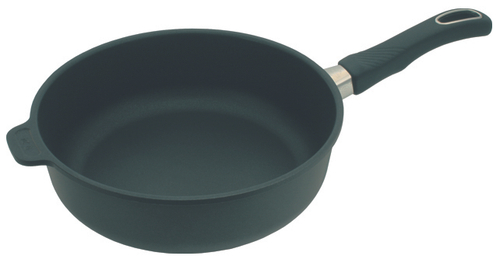 Сковорода для индукционных плит высокая со съемной ручкой и антипригарным покрытием A17-224, 24х7 см, Gastrolux