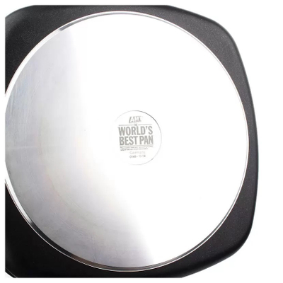 Алюминиевая квадратная сковорода гриль с антипригарным покрытием, 26x26 см, Frying Pans Fix, АМТ