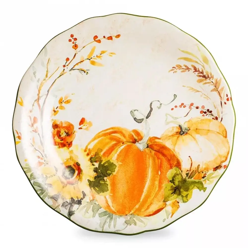 Тарелка обеденная 28 см Certified Int. Осеннее утро бежевая