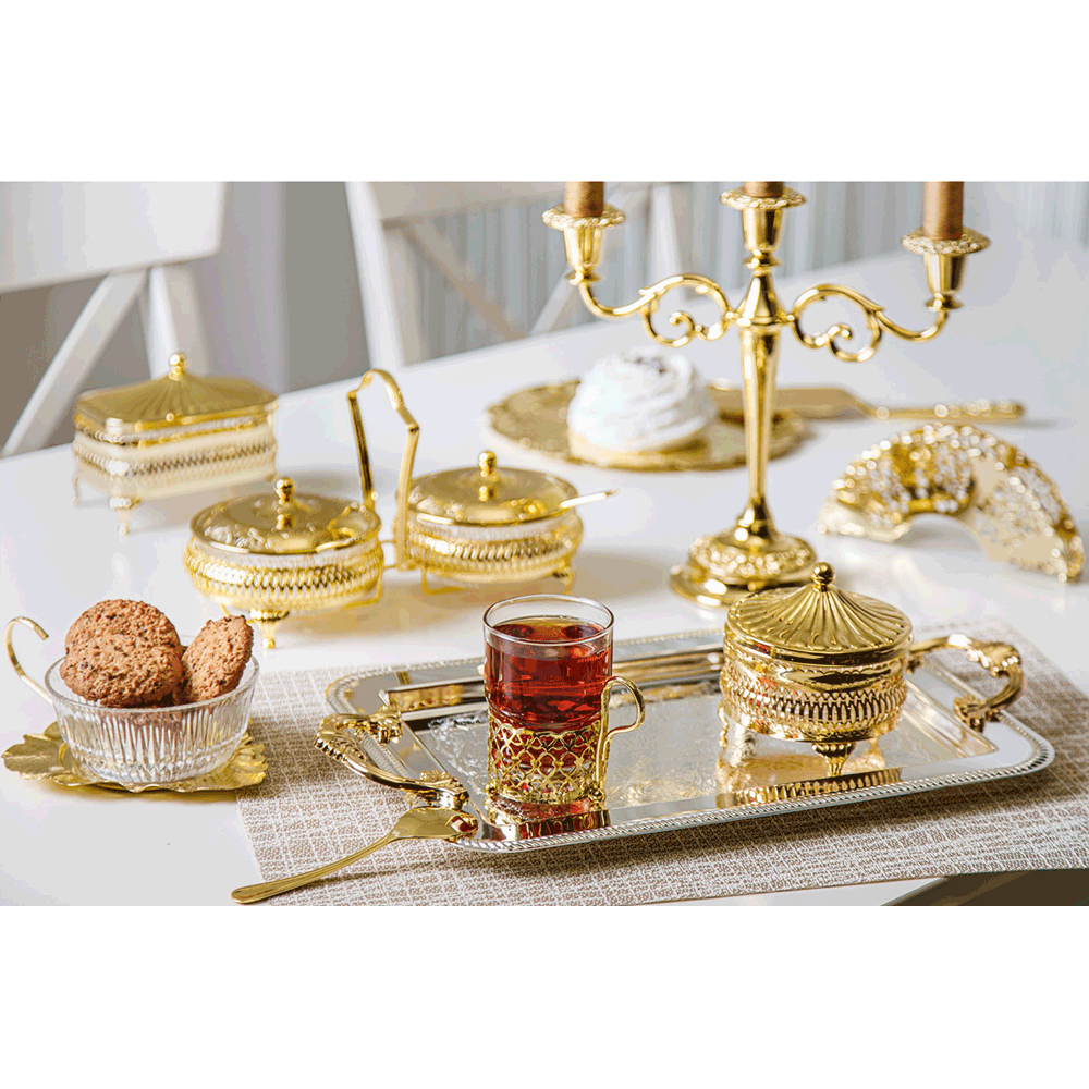 Вазочка для варенья 17,5х14,5 см Queen Anne золотая