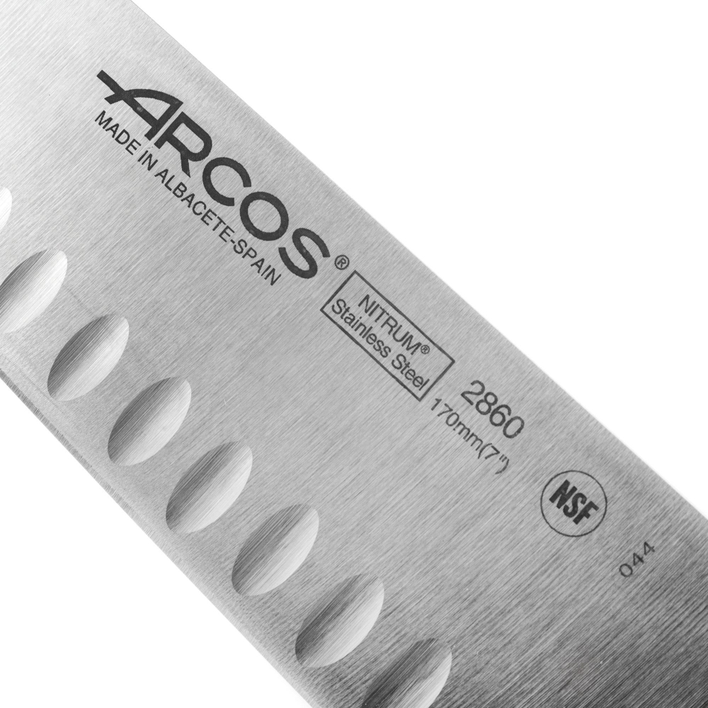 Нож поварской сантоку 17 см, черный, Universal, Arcos