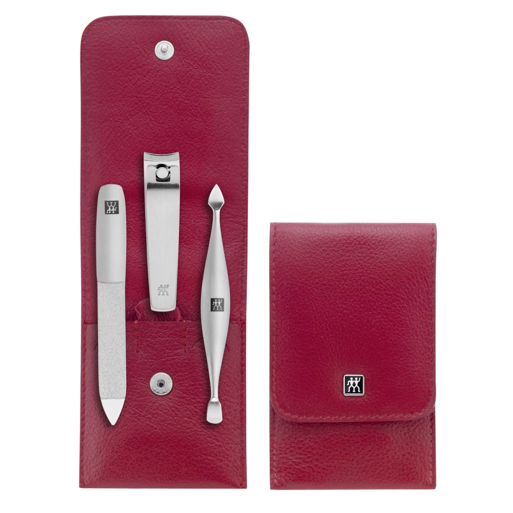 Маникюрный набор 3 пр. и мультитул брелок TWINOX красный, Zwilling