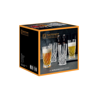 Набор из 4-х хрустальных стаканов для пива, 350 мл, Noblesse, Nachtmann (103747)