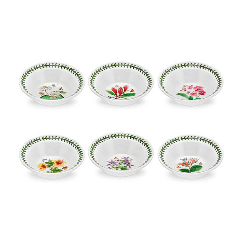 Набор тарелок для каши 6 шт, 15 см, Portmeirion "Ботанический сад. Экзотические цветы" PRT-EG05202