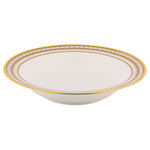 Чаша для десерта Noritake Трефолио, золотой кант 15,5 см, фарфор костяной