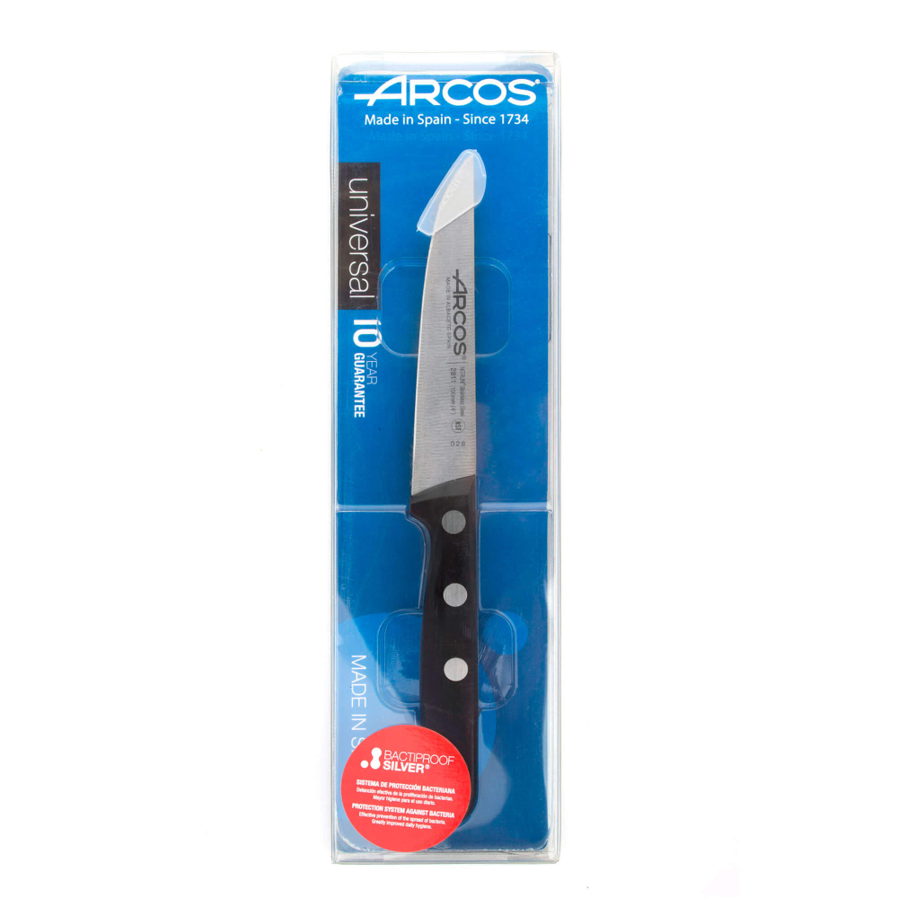 Нож для овощей 10 см, из нержавеющей стали, черный, 2811-B, Universal, Arcos