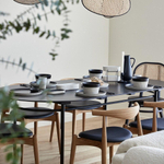 Тарелка 29,7 см Costa Nova Notos Latitude Black черная