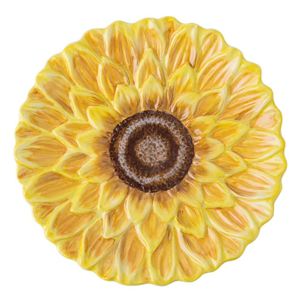 Тарелка десертная Подсолнух 21,5 см Certified Int. Солнечный сад