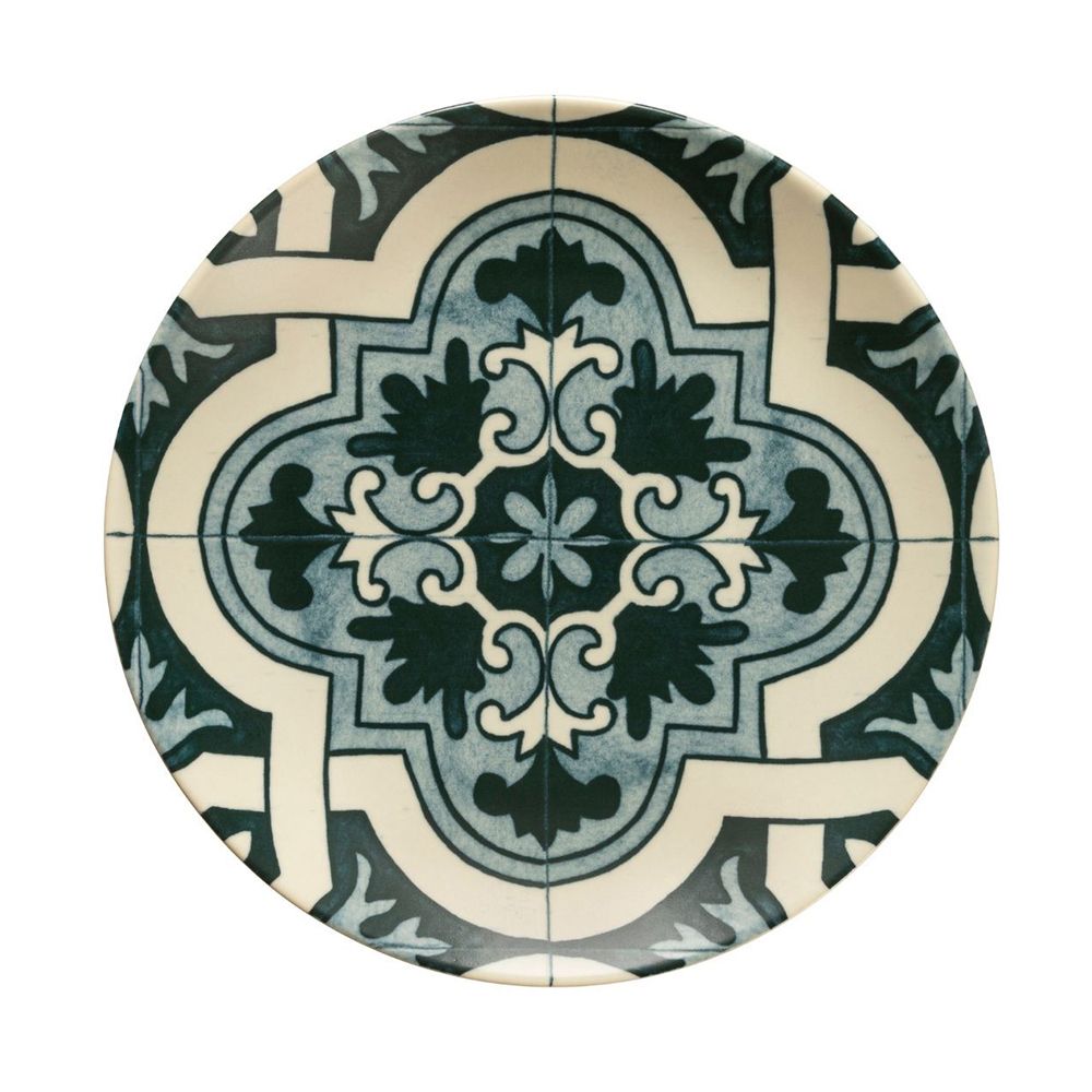 Тарелка закусочная 21,6 см Costa Nova Elements Lamego зеленая COP211-02419C