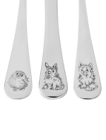Набор детских столовых приборов "Зверята" 3 пр, Wrendale Designs, Royal Worcester