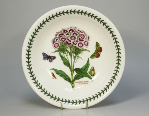 Тарелка для пасты  Portmeirion "Ботанический сад. Гвоздика турецкая" 20см