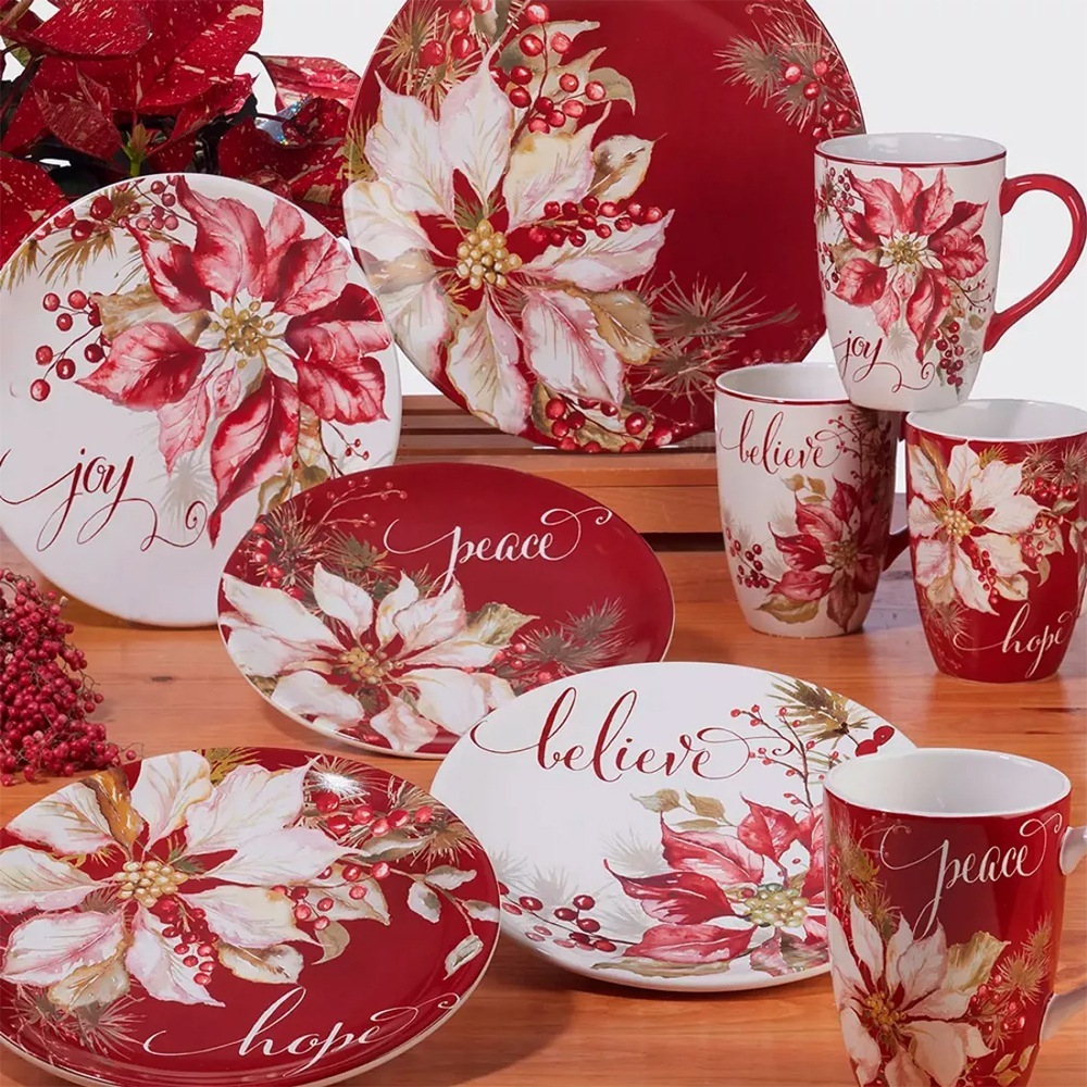 Тарелка закусочная 22 см Certified Int. Зимняя радость, Надежда