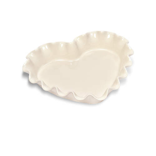 Форма для пирога «Сердце» Emile Henry, цвет: крем
