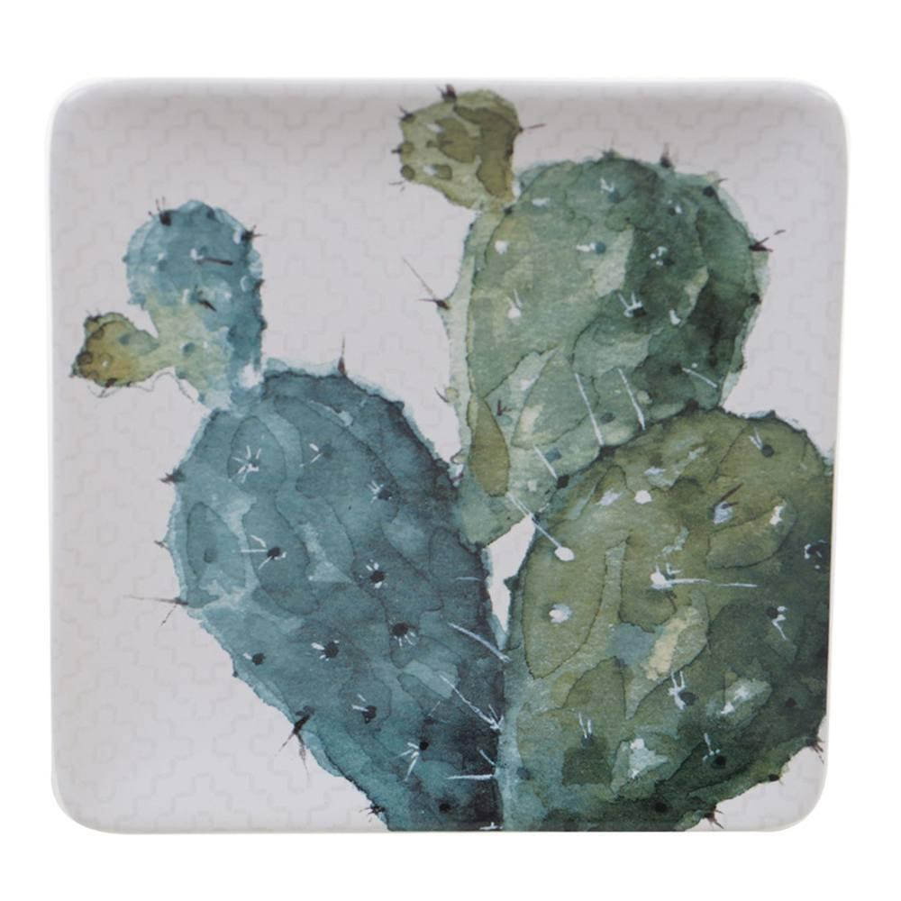 Тарелка закусочная 22 см Certified Int. Кактусы