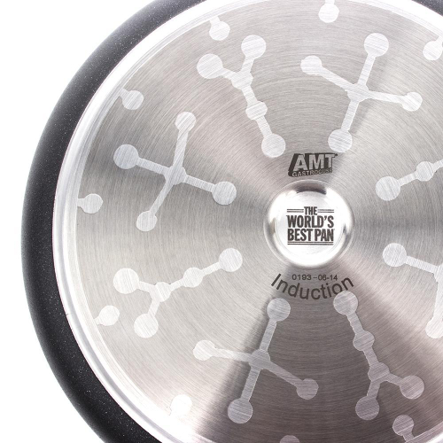 Алюминиевый ковшик с антипригарным покрытием и съемной ручкой для индукционных плит AMT I-918, 18 см, 2.0 л, Frying Pans Titan, AMT Gastroguss