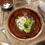 Тарелка обеденная  27,1 см Costa Nova Riviera Terra коричневая