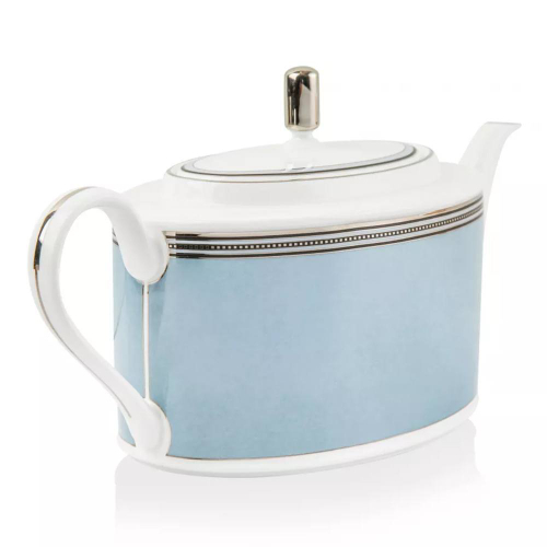 Чайник Noritake Богарт платиновый 1,25 л, фарфор костяной