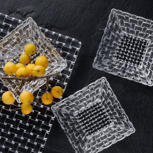 Набор 5 предметов квадратная тарелка + 4 квадратных салатника, Bossa Nova, Nachtmann