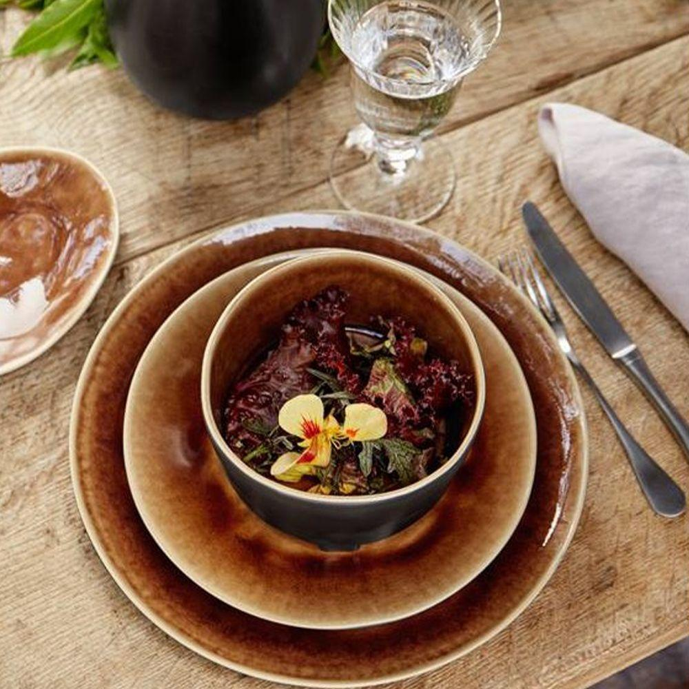 Тарелка для хлеба 15,4х12 см Costa Nova Riviera Terra коричневая