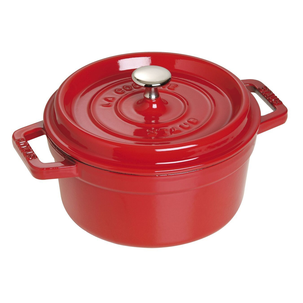 Этикет: Кокот круглый, 2,6 л, 22 см, вишневый, La Cocotte, Staub