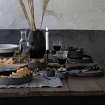 Тарелка суповая 23,7 см 930 мл Costa Nova Lagoa Eco Gres Black черная