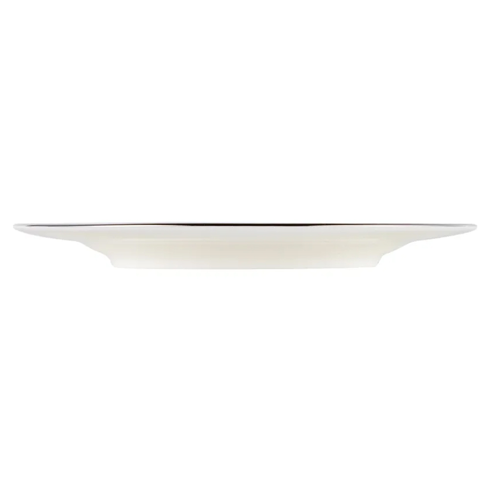 Тарелка пирожковая Noritake Монтвейл Платиновый кант 16,5 см, фарфор костяной