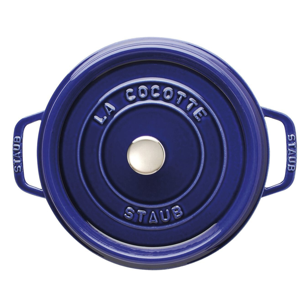 Онлайн-магазин Этикет: Кокот круглый, 3,8 л, 24 см, темно-синий, La Cocotte, Staub
