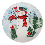 Тарелка обеденная 28 см Certified Int. Снеговик