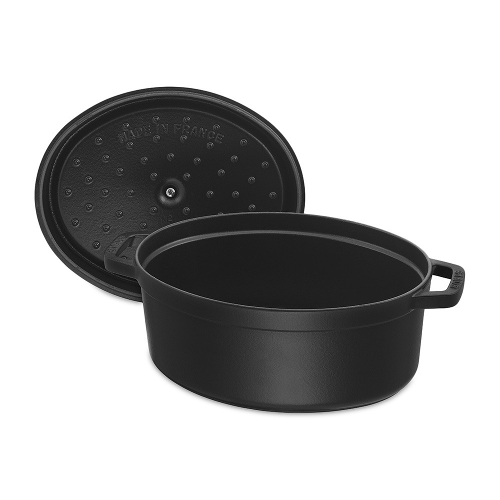 Кокот овальный, 29 см, черный, La Cocotte, Staub