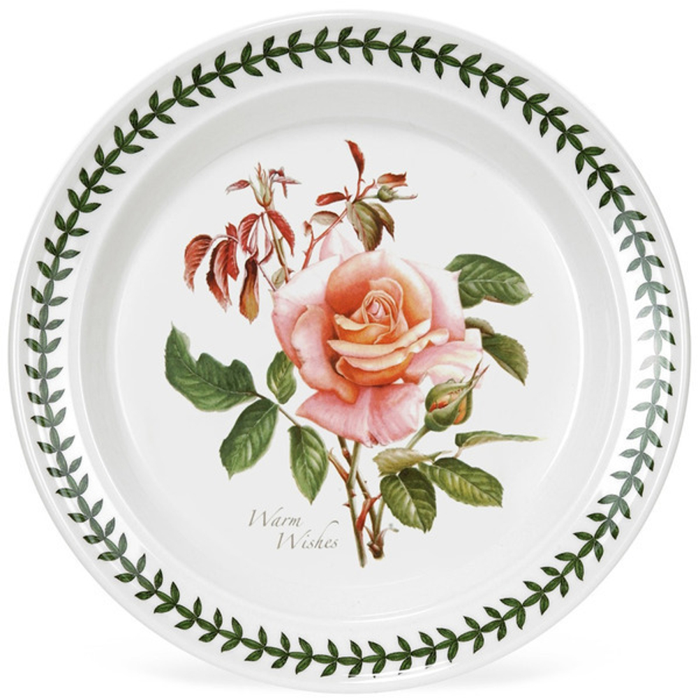 Тарелка закусочная Portmeirion "Ботанический сад. Розы. Наилучшие пожелания, чайная роза" 20см