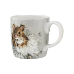 Фарфоровая кружка для кофе и чая "Забавная фауна, Мышь", 400 мл, RWC MMQF4020-XD, Великобритания, Wrendale Designs, Royal Worcester