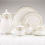 Сахарница Noritake Монтвейл Платиновый кант 300 мл, фарфор костяной