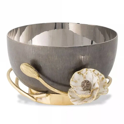 Чаша декоративная Michael Aram Анемоны 17 см, сталь нержавеющая