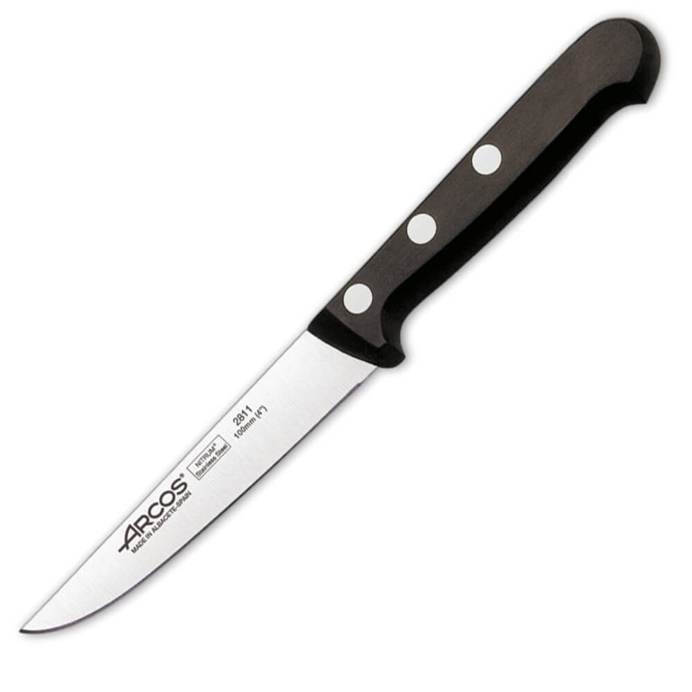 Нож для овощей 10 см, из нержавеющей стали, черный, 2811-B, Universal, Arcos