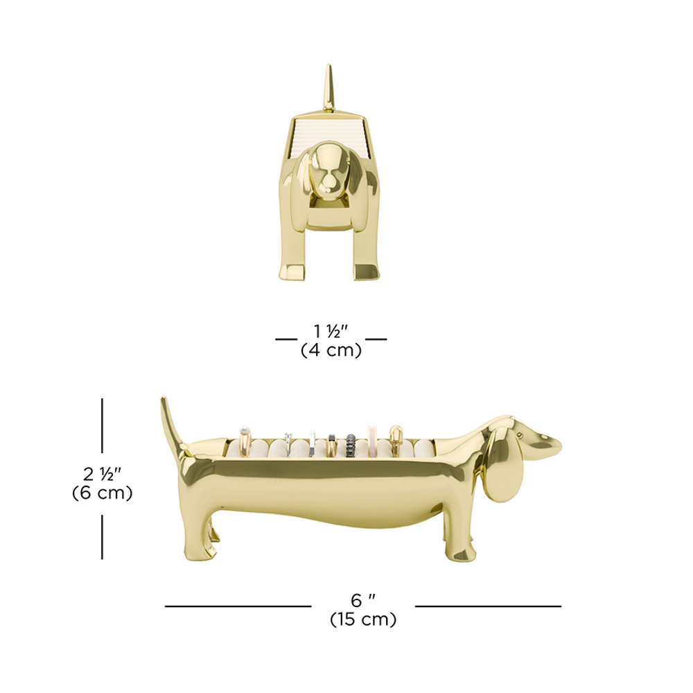 Держатель для колец Dachsie, латунь, Umbra