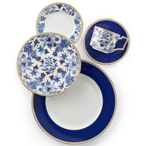 Чашка чайная с блюдцем Wedgwood Гибискус 220 мл, фарфор, п/к