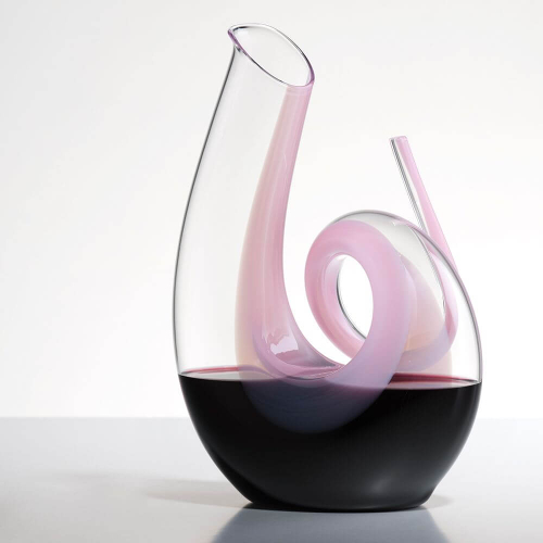 Хрустальный декантер ручной работы Curly Pink, 1.4 л, Riedel (розовый)