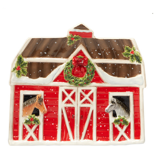 Блюдо сервировочное 23х20 см Certified Int. Рождество на ферме