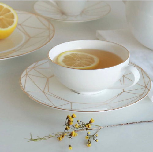 Набор чайных пар 250 мл, 6 шт, Gem Cut, Prouna