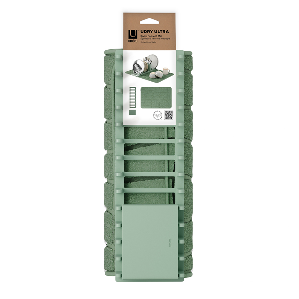 Коврик для сушки посуды Udry, 43х61 см, еловый, Umbra