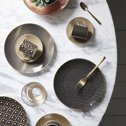 Набор тарелок закусочных Wedgwood Аррис Акцент 20 см, 4 шт, фарфор