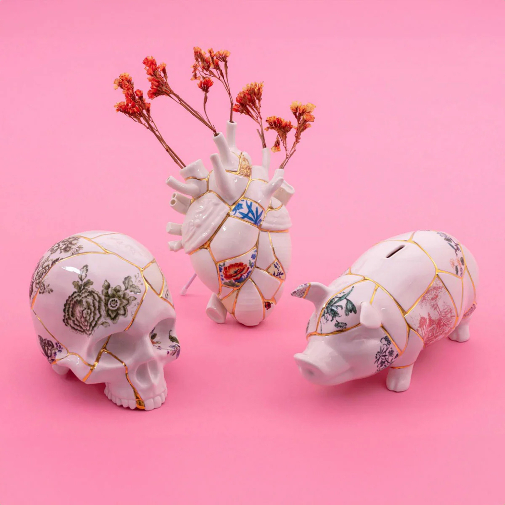 Ваза 25 см Love in Bloom Kintsugi, Seletti