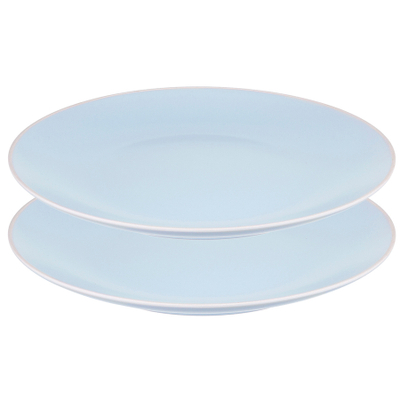 Набор обеденных тарелок Simplicity, 26 см, голубые, 2 шт., Liberty Jones