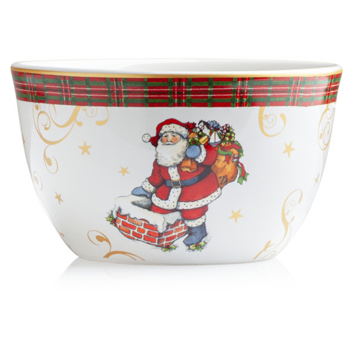 Салатник индивидуальный На трубе 13 см Certified Int. Винтажный Санта